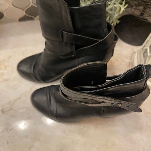 Rag & Bone Harrow heeled black booties Sz 37 Boots - Picture 3 of 12